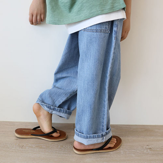 소년마켓 아동용 로컬 루즈핏 마 데님 바지
