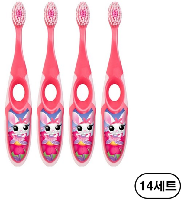 조르단 스텝 2단계 유아칫솔, 랜덤발송, 1개입, 56개
