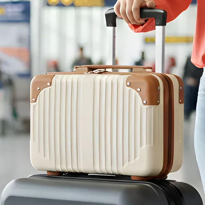 우남 트래블 레트로 1박2일 레디백 14인치 미니캐리어 기내반입용 하드케이스