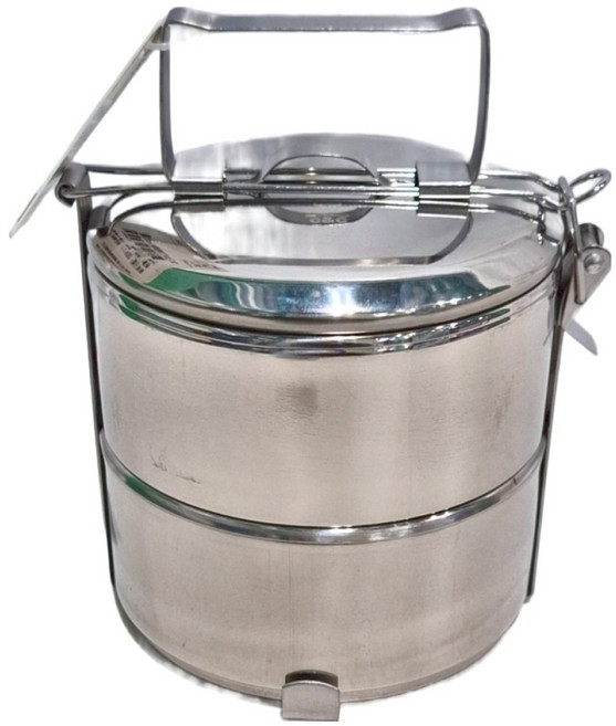 C&C 正304艾美飯層 2層 Set 14cm不鏽鋼便當盒, 銀色, 1個