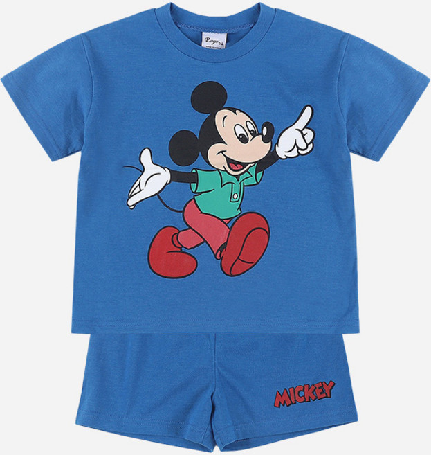 디즈니 여름 미키와 친구들 반팔 상하의 세트
