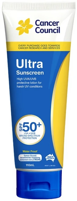 캔서카운슬 울트라 썬스크린로션 SPF 50+ 호주 선크림 선블록 110ml, 1개 - 쿠팡
