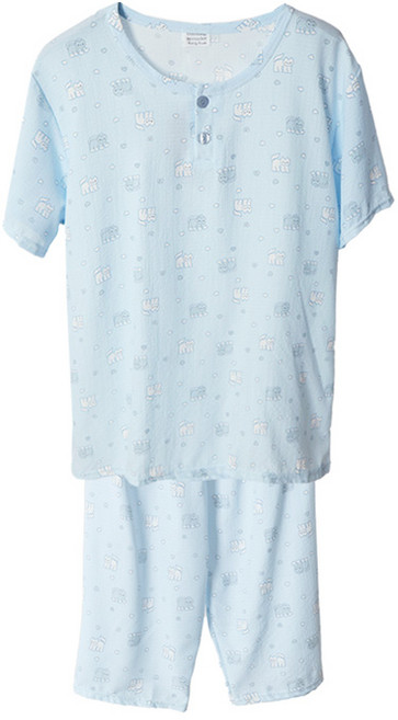 폭스 엠보 시어서커 반팔 잠옷세트 E6 남주니어