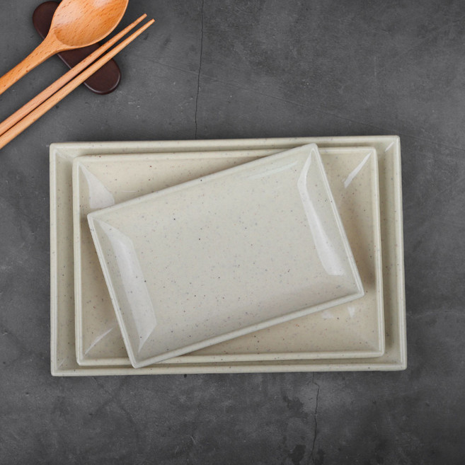 신 사각 접시 마블 BB 순백 멜라민 그릇 보조 반찬 앞접시 업소용, 신사각 소 마블 16.8cm, 1개