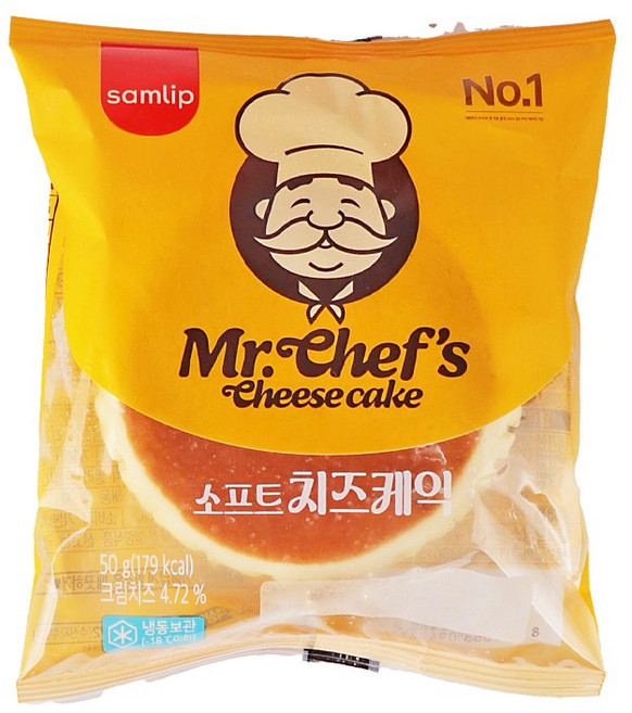 푸드올마켓_ 삼립 소프트 치즈케익 50g /냉동/ 소비기한 26.05.11, 1개