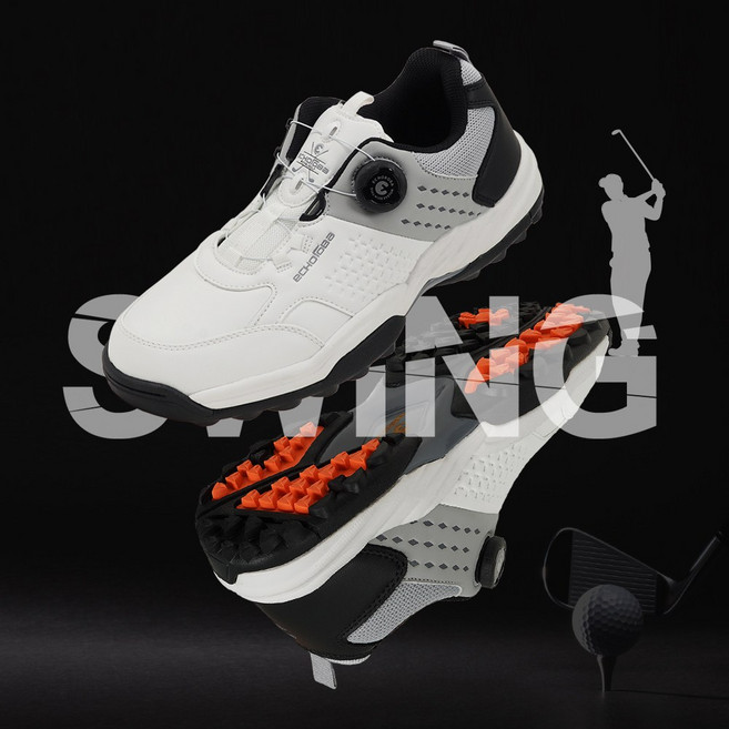 에코로바 남성 생활방수 다이얼 스파이크리스 골프화 앤 멀티슈즈 ER0625