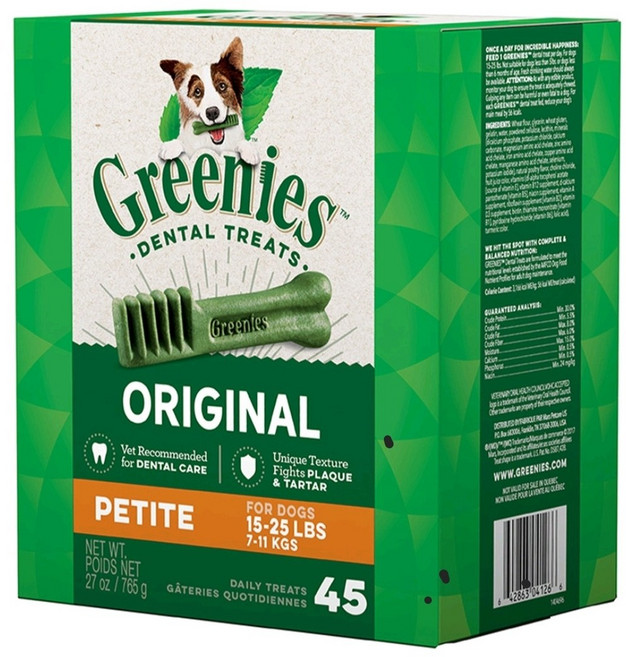 그리니즈 강아지 쁘띠뜨 덴탈껌, 오리지널, 765g, 1개