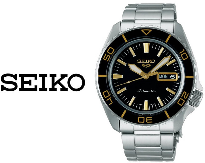 세이코 세이코 SEIKO 5 스포츠 SKX 오토매틱 블랙 남성 메탈시계 SRPK99K1