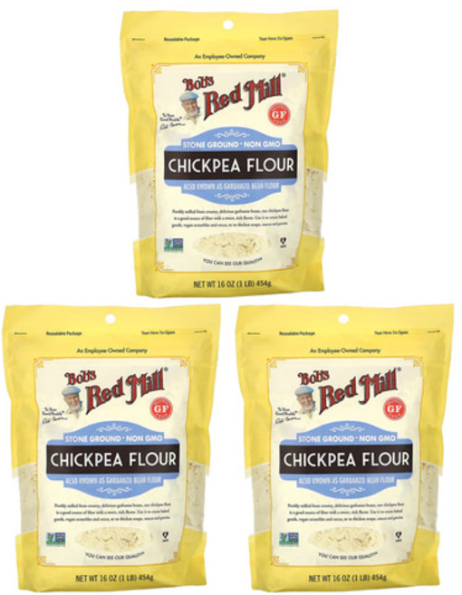 밥스레드밀 병아리콩 가루 글루텐 프리 Chickpea Flour 454g x3개
