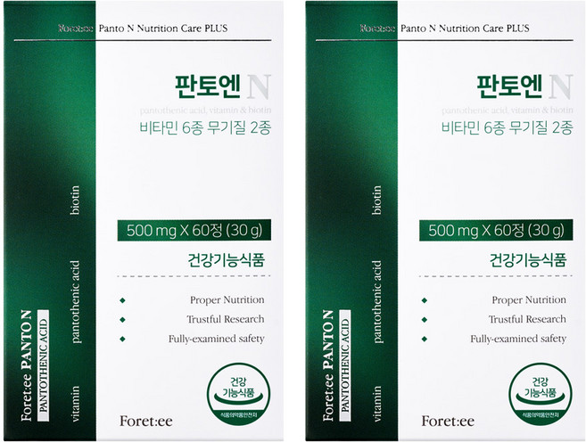 리프비기닝 포레티 판토엔, 2개, 60정