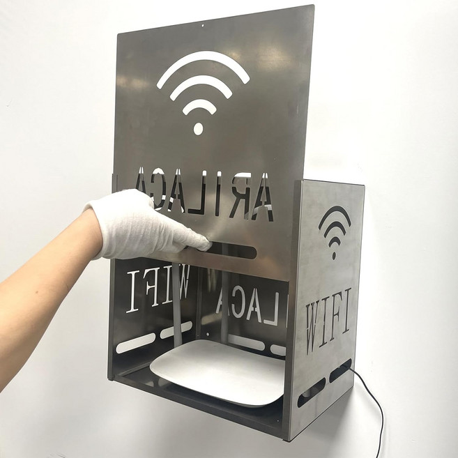 Aihmilcl 대형 Wi-Fi 라우터 커버 차폐 E m f 차단기 박스 패러데이 케이지 가정용 쉴드 백 EMP 방지 블록 5G 약 90% 보호, 와이파이 공유기 증폭기 고속 라우터 대형 WiFi 커버, 1개