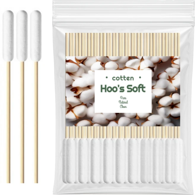 후스소프트 위생검사적합제품 단단한 대왕면봉 다용도 굵은 부케 두피 스케일링 두꺼운 봉 솜방망이 왕면봉, 1세트, 50개입 - 쿠팡