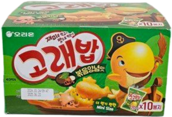 오리온 고래밥 볶음양념맛, 46g, 12개