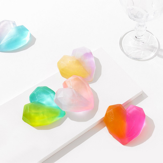 비누만들기 키트 diy 체험 수제 재료- 3종, 기본, 반짝이는 하트, 350g