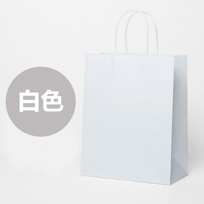 日日好事 GOOD DAY 牛皮手提紙袋 禮品包裝袋, 1個, 【白色】,【小款】豎款－１個