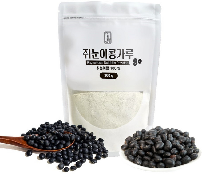 농부가 직접 농사지어 만든 100% 국내산 볶은 쥐눈이콩가루 (서목태분말 여두열매분말), 2개
