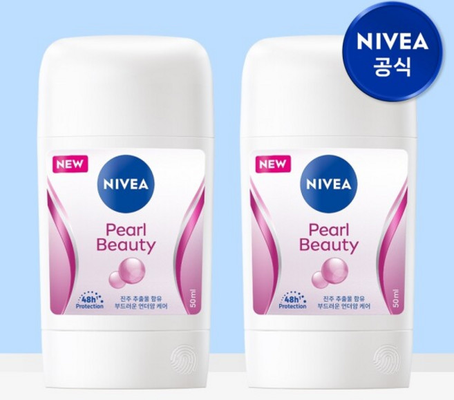 [니베아] 데오드란트 스틱 펄 뷰티 50ml 2개