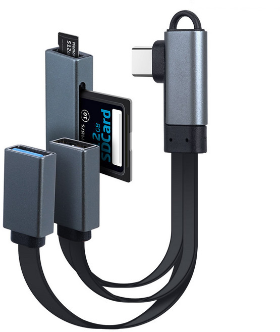 Coms USB C타입 허브 멀티 카드리더기 SD TF IH495, 본상품선택