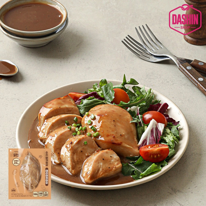 [다신샵] 닭신 소스닭가슴살 스팀통살 데리야끼마요, 10개, 100g