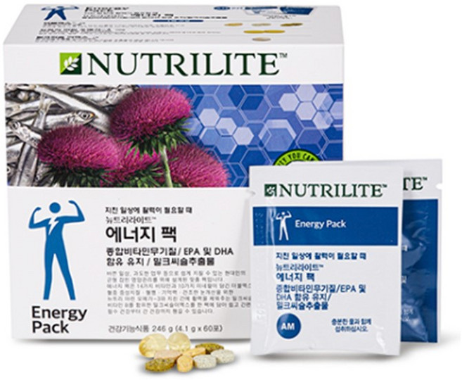 뉴트리라이트 맨즈 에너지 팩 비타민, 5.24g, 60개