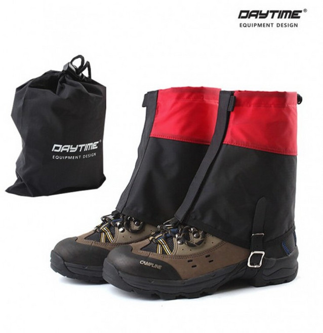 국산 데이타임 숏 스패츠 사계절 각반 스패치 산행, 레드