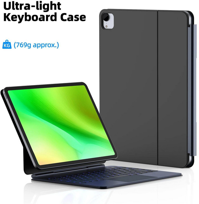 구조독 매직키보드 A1935 아이패드 프로 에어 10.9 11 12.9 13, Black