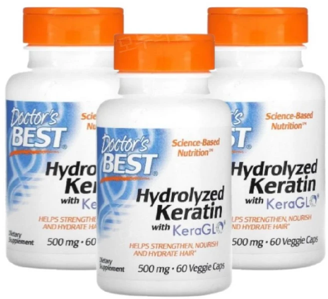 닥터스베스트 케라틴 Keratin 가수분해 500mg 60정 3개 - 쿠팡