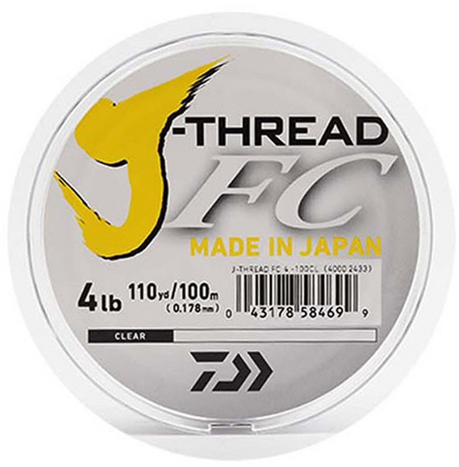 다이와 J-스레드 FC 100m 50m 플로로 카본 라인 쇼크리더 목줄 원줄 바다 민물 루어 낚시줄, 30LB-50m 7.0호, 1개