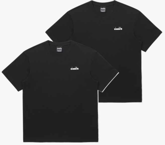 디아도라 2PACK 베이직 반팔 티셔츠 블랙 D6123LRS99BLK 144684