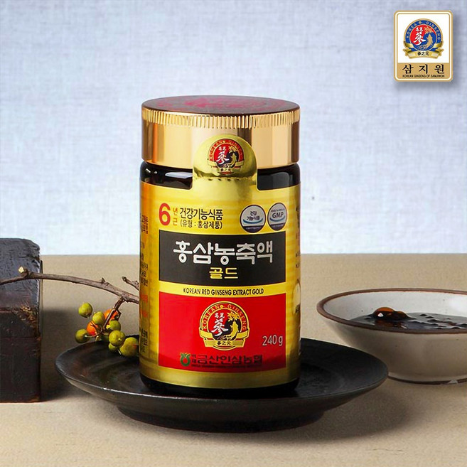 금산인삼농협 삼지원 6년근 홍삼 농축액 골드 (120g) 홍삼즙 홍삼엑기스, 1개