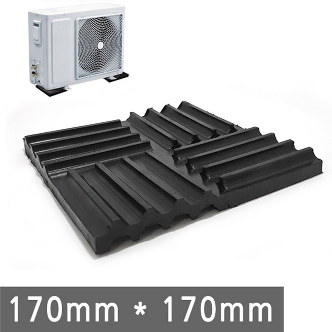 기계 고무 받침대 받침 충격 진동 방지 소음 감소 패드 완화 설치 산업 에어컨 실외기 세탁기, IW213.선택 - 고무받침대 170x170, 1개