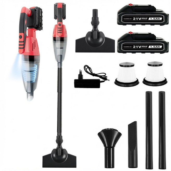 휴렉스S 터보체인지 업소용 무선 청소기 초강력 작업용 핸디청소기, 배터리2개