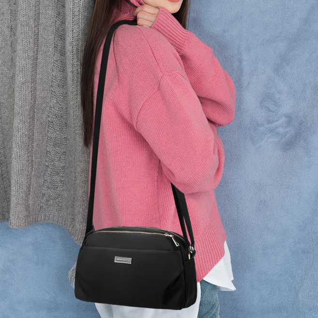 바이빈이 여성 여행용 가벼운 멀티 수납 크로스백