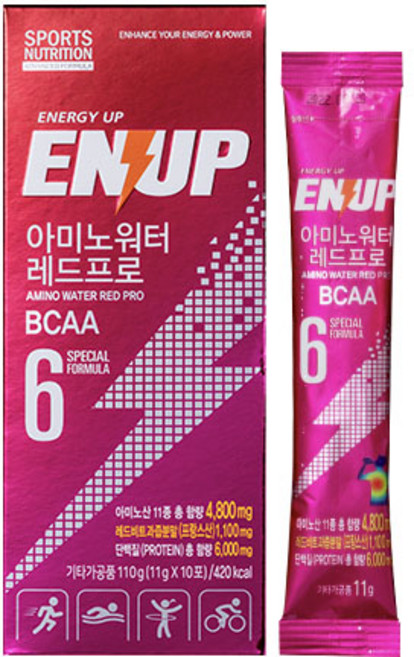 엔업 아미노워터 레드프로 복합아미노산 11g, 10회분, 1개