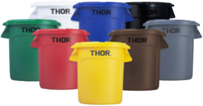 트러스트 Thor 토르 원형 컨테이너 보관함 정리함 휴지통 쓰레기통 원두보관통 생두보관통 원두통 우산꽂이 12L 23L 38L 60L 75L 원형 돌리, 초록, 뚜껑추가(동일용량&컬러), 1개