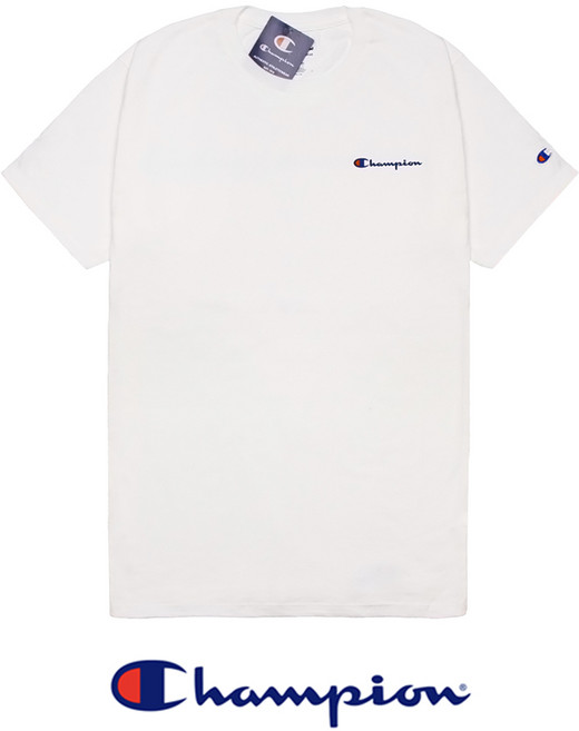 Champion 챔피온 반팔 커플 티셔츠 클래식 GT23 화이트
