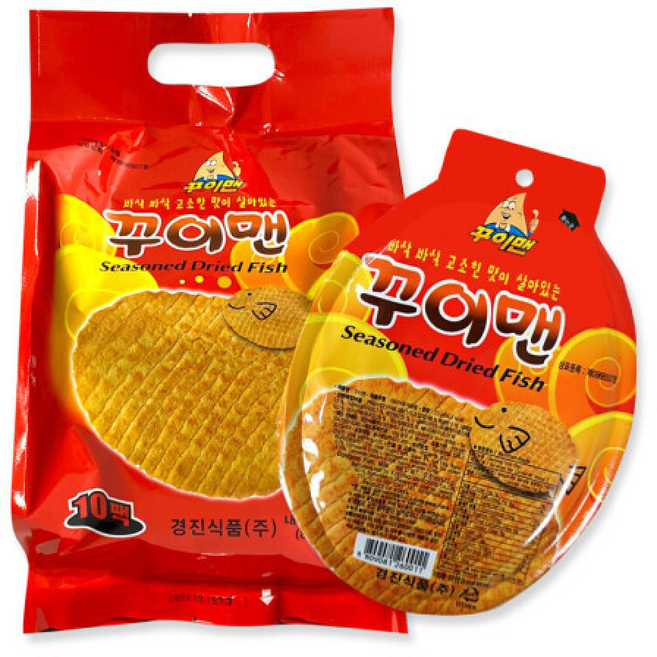 경진식품 바삭바삭 고소한 꾸이맨 술안주 간식 (), 10세트, 230g
