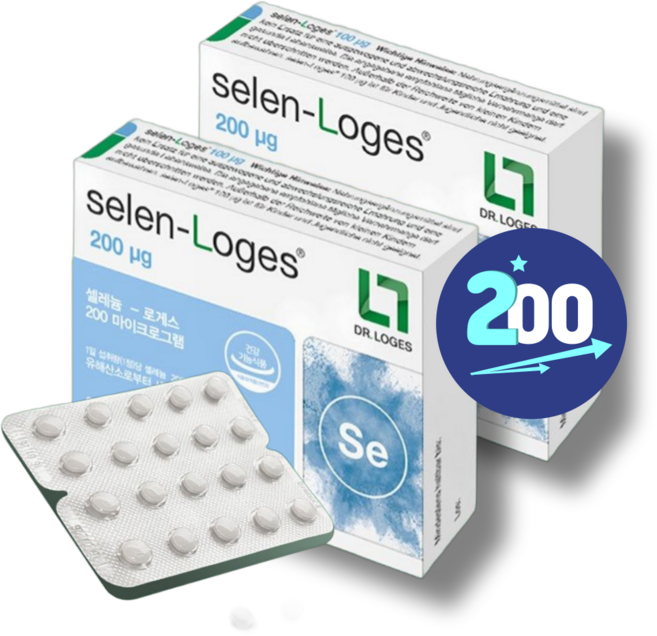 2통/200mcg 독일 닥터로게스 무기셀레늄 아셀렌산나트륨, 2개, 60정