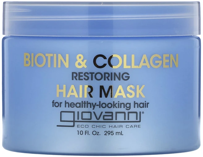 Giovanni 비오틴 & 콜라겐 리스토어링 헤어 마스크 295ml(10fl oz), Giovanni비오틴콜라겐리스토어링헤어마스크295ml1, 1개, 295ml - 쿠팡