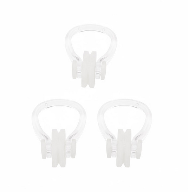 SWM 수영 코마개 3p 물놀이 수영 잠수, 화이트, 3개