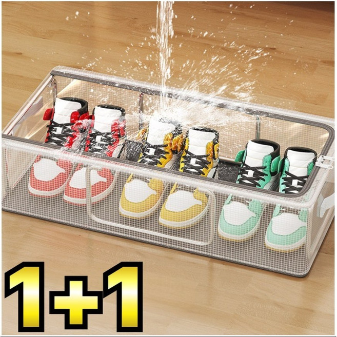 라워스 2도어 정리 신발 수납함, 2개