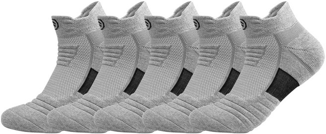 올더무드 러닝 헬스 농구 스포츠 남성 발목양말 5켤레 세트