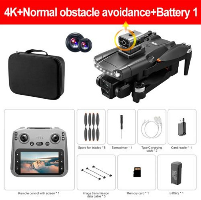 Xiaomi V198MAX GPS 드론 8K 전문 HD 듀얼 카메라 5G Wifi 사진 브러시리스 접이식 Quadcopter RC 거리 Dron 장난감, 1)Normal-4K-Battery1