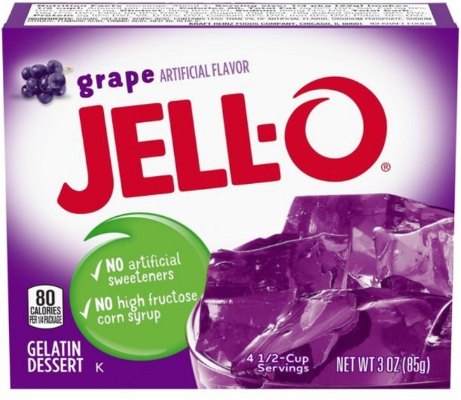 젤오 젤라틴 디저트 그레이프, 85g, 1개