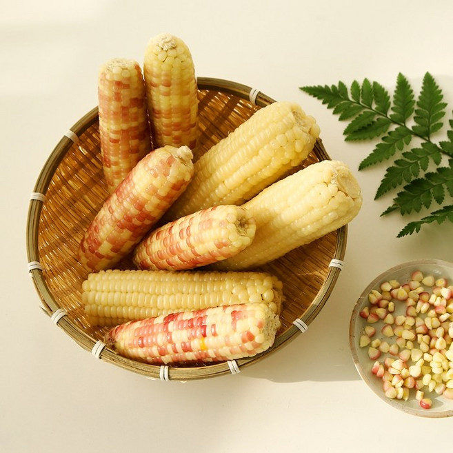 꼬소미 쫀득쫀득 한번 삶은 냉동 홍찰 백찰 찰옥수수, 20개, 특대홍찰