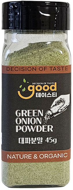 굿테이스티 국산 대파 분말 45g 가루 육수 다시 조미료 향신료 시즈닝 파우더, 1개
