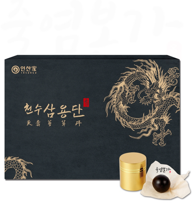 인산가 천수삼용단 30환 X 1박스 녹용 침향 산수유 당귀 숙지황 구기자 동충하초 복분자 죽염본가 인산죽염 [정품 판매자 사업자번호: 660-58-00496], 1개