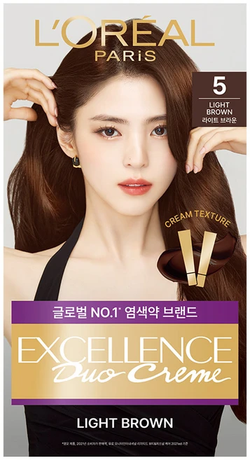 로레알파리 엑셀랑스 듀오크림 염모제 5호, 1개 - 쿠팡