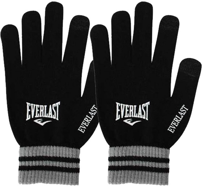에버라스트 니트장갑 스마트폰 터치 방한 보온 장갑, 블랙/그레이 2개, 1개