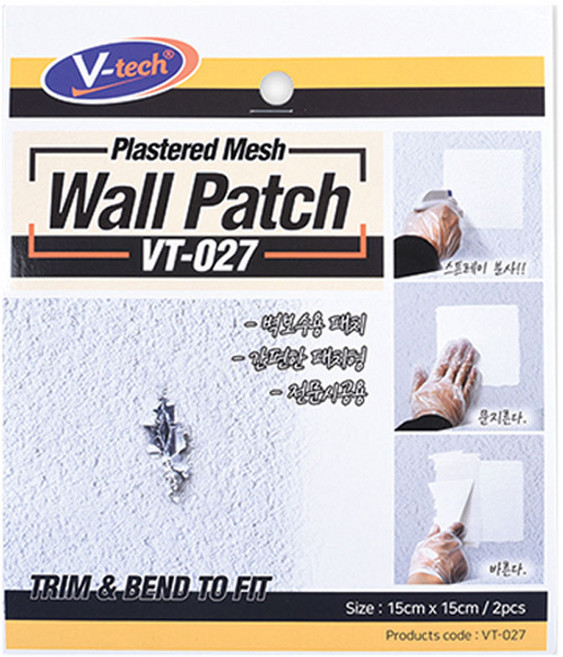 VT-027 월패치 15cm 2P / 벽면수리 테이프, 1개